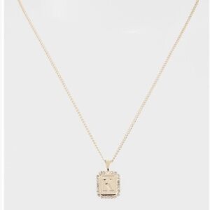 Bracha Royal Initial Card Necklace Letter R